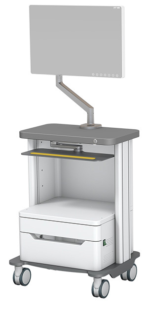 Ендоскопічна стійка приладова LAPOMED, для монітора до 27 дюймів - фото