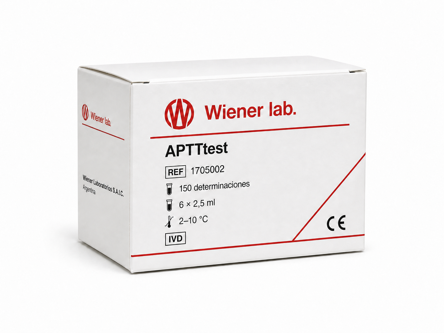 APTTtest 1705002 Wiener lab — реагент для визначення активованого часткового тромбопластинового часу - фото
